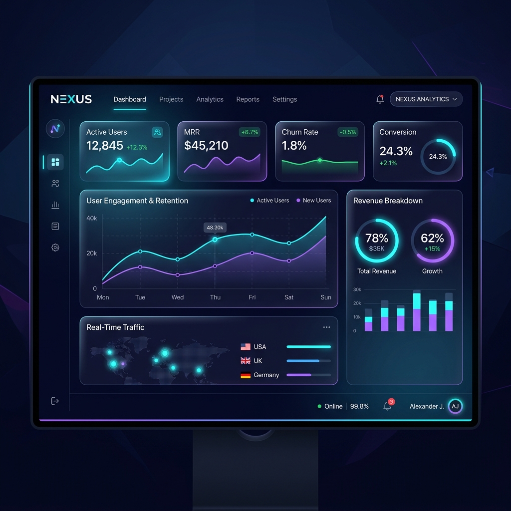 Orbit Suite project — SaaS dashboard design